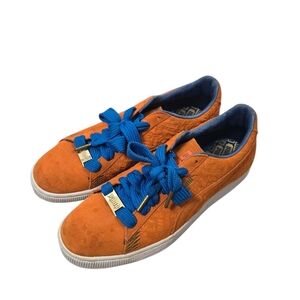 PUMA Mens Suede 50 Breakdance NYC Vibrant Orange Cities Pack Sneakers